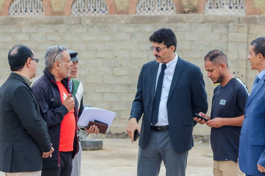 وفد وزاري يطلع على أوضاع واحتياجات اندية الشمايتين والمعافر في تعز