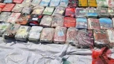 ‏ضبط قارب تهريب يحمل طنًّا من المواد المخدرة في منطقة خور عميرة بلحج