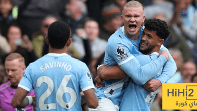 الرسم التكتيكي لتشكيلة مانشستر سيتي ضد ليدز