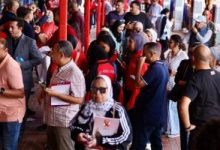 إقبال كثيف من أعضاء النادي الأهلى للمشاركة فى الانتخابات.. صور