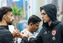 الحزن يخيم على بعثة الأهلى قبل السفر للإمارات بسبب نقطة المصري.. صور