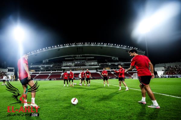 تدريبات فنية في مران الأهلي الختامي قبل مواجهة الزمالك