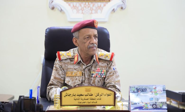اخبار-حضرموت-|-قائد-المنطقة-العسكرية-الثانية:-لن-نسمح-بالاعتداء-على-مواقع-حماية-الشركات-وسنضرب-بيد-من-حديد
