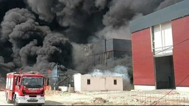 مشهد من حريق سابق في إيران