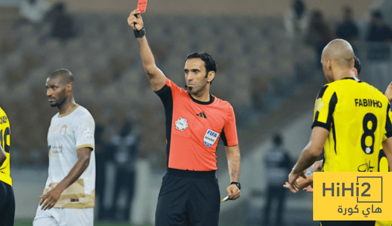 6 بطاقات حمراء تهز موسم الاتحاد !