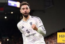 أرقام برونو فيرنانديز في الشوط الأول أمام كريستال بالاس