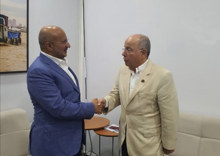 أشاد بموقف البرازيل ضد السياسات الاستعمارية.. طارق صالح لوزير الخارجية البرازيلي: اليمن تعاني من التدخل الإيراني