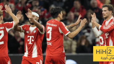 إحصائيات الشوط الأول لمباراة بايرن ميونخ وباير ليفركوزن