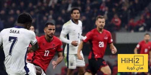 أرقام ساكا أمام ألبانيا