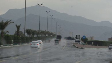 أمطار رعدية مصحوبة برياح نشطة على 4 مناطق