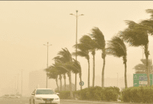 رياح نشطة على تبوك حتى الـ5 مساء