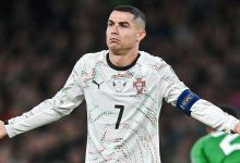 الكشف عن عقوبة كريستيانو رونالدو بعد طرده أمام أيرلندا