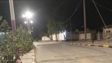 إنارة شارع الزراعة بمدينة زنجبار بتوجيهات من محافظ أبين