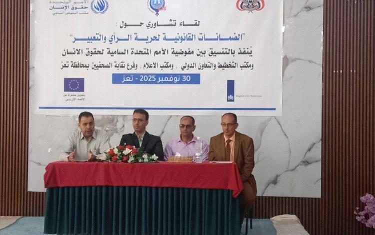 الضمانات القانونية لحرية الرأي التعبير في لقاء تشاوري