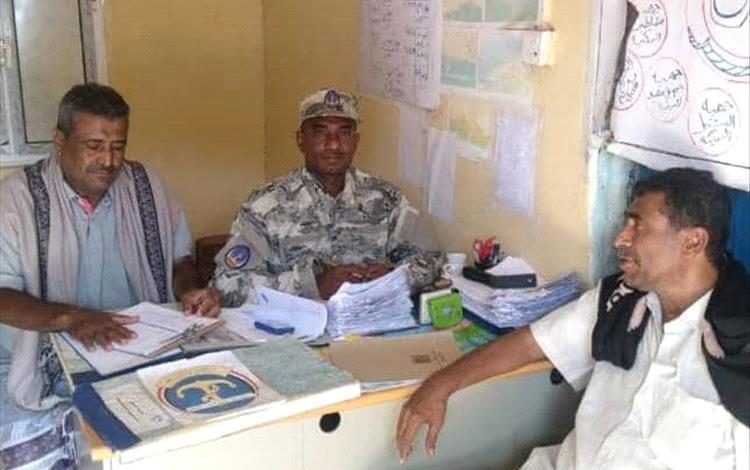 القائم بأعمال رئيس الاتحاد التعاوني السمكي لصيادي الجنوب يزور مكتب خفرالسواحل للأمن  البحري في شقرة
