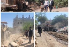 المدير بكر الشاعري يوجه إدارة الأشغال بتسوية وإزالة المخلفات وفتح الشارع في حارة المطار بقعطبة