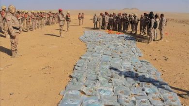 المنطقة العسكرية السادسة تضبط أكثر من طن من الممنوعات ضمن حملة الانتشار الأمني في الجوف