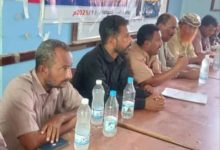 تنفيذية انتقالي المضاربة تعقد اجتماعآ استثنائيآ وتشيد بنجاحات الحملة الأمنية في المديرية