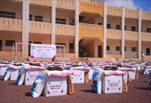 درع الوطن تدشن المرحلة الثالثة من توزيع السلل الغذائية في ردفان بلحج