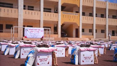 درع الوطن تدشن المرحلة الثالثة من توزيع السلل الغذائية في ردفان بلحج