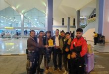 رئيس نادي شباب المسيمير ورئيس انتقالي المديرية يستقبلان البطل يونس حسين ناصر