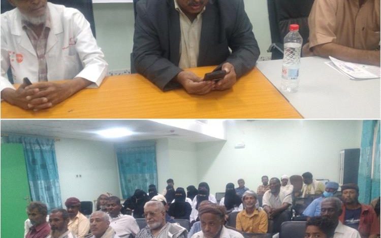 رئيس هيئة مستشفى الرازي أبين يدشن فعالية اليوم العالمي لمرضى السكري