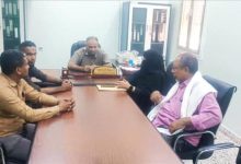 رئيس هيئة مستشفى الرازي أبين يلتقي مديرة عام الخدمة المدنية بالمحافظة