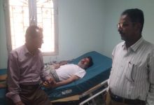 زيارة اطمئنان على صحة الصحفي صادق حمامة بعد إجراءه عملية جراحية في العمود الفقري