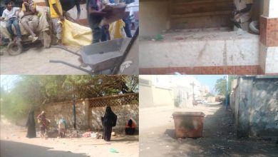 صندوق النظافة بمديرية خنفر يواصل اعماله