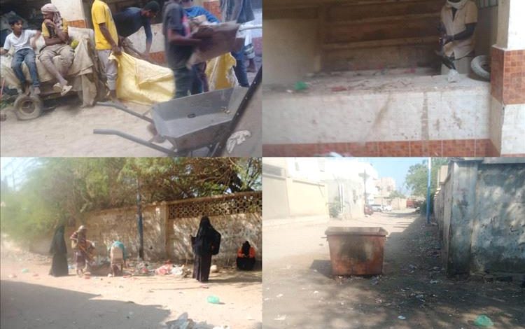 صندوق النظافة بمديرية خنفر يواصل اعماله