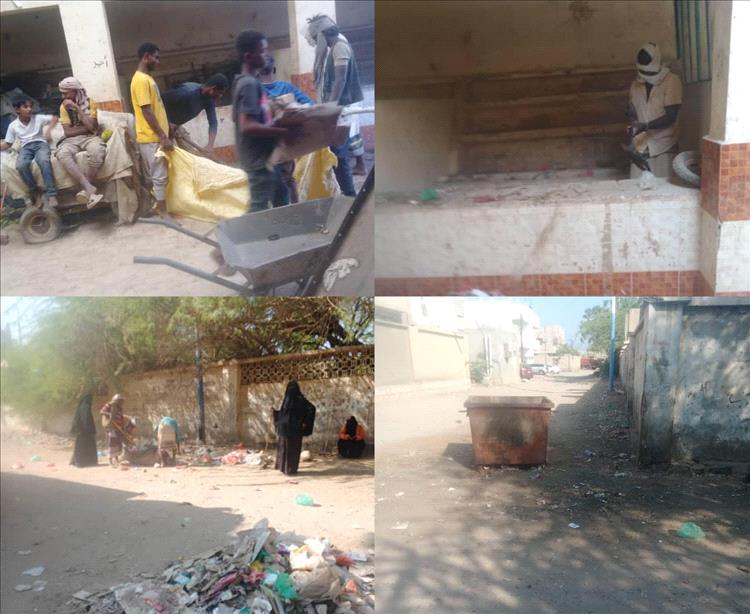 صندوق النظافة بمديرية خنفر يواصل اعماله