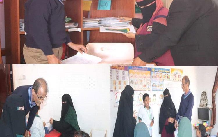 لجنة من وزارة الشؤون الاجتماعية والعمل تنفذ زيارة لتقييم أعمال مدرسة ذوي الاحتياجات الخاصة ومؤسسة الدمج بلحج