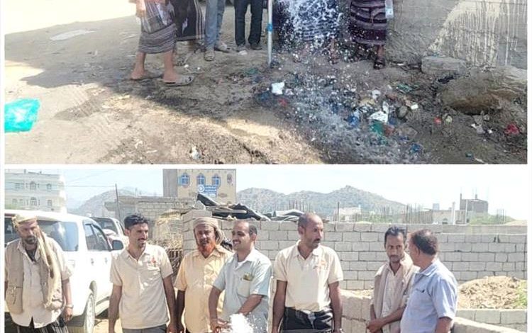 لحج.. إنجاز مشروع مياه يخدم الألآف في طور الباحة