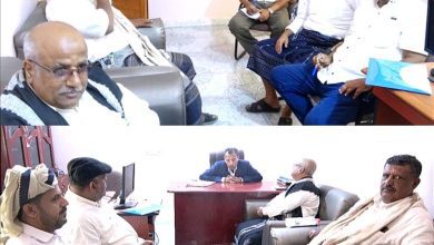 محافظ أبين يلتقي المستثمر راشد الهمامي لمناقشة استثمار محاجر الجبس في أحور