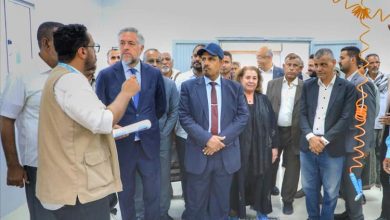 محافظ حضرموت الأستاذ مبخوت بن ماضي وسفير الاتحاد الأوروبي يفتتحان مركز الصادرات السمكية بالمحافظة