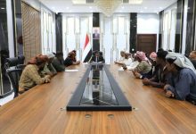 محافظ حضرموت الأستاذ مبخوت بن ماضي يلتقي أعيان منطقة "رسب" بمديرية ساه لبحث الاحتياجات الخدمية والتنمية