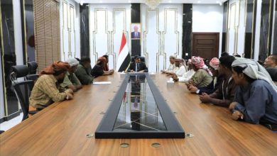 محافظ حضرموت الأستاذ مبخوت بن ماضي يلتقي أعيان منطقة "رسب" بمديرية ساه لبحث الاحتياجات الخدمية والتنمية