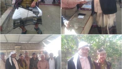 مدرسة أبناء الريف بمديرية لودر تحتفي بتكريم الأستاذ القدير حسين عبد اللّه عوض البجيري