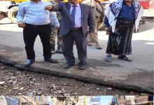 مدير عام "القاهرة" يتفقد أعمال السفلته الجارية في شارع التحرير الأسفل بتعز