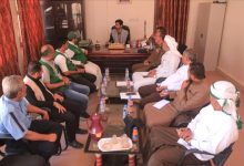 مدير عام مديرية العبر يستقبل وفدًا من البرنامج السعودي لتنمية وإعمار اليمن