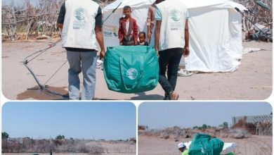 مركز الملك سلمان يوزع مواد إيوائية متنوعة في مديرية تبن بلحج