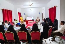 مكتب الصحة بالضالع ينظم دورة تدريبية لمتطوعي التثقيف الصحي للتوعية حول الأمراض الوبائية