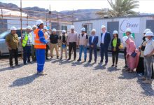 وفد البنك الدولي يطلع على سير العمل في مشروع محطة ضخ المياه بمنطقة البرزخ