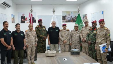 وفد عسكري رفيع المستوى يزور مقر «مسام» في ميدي