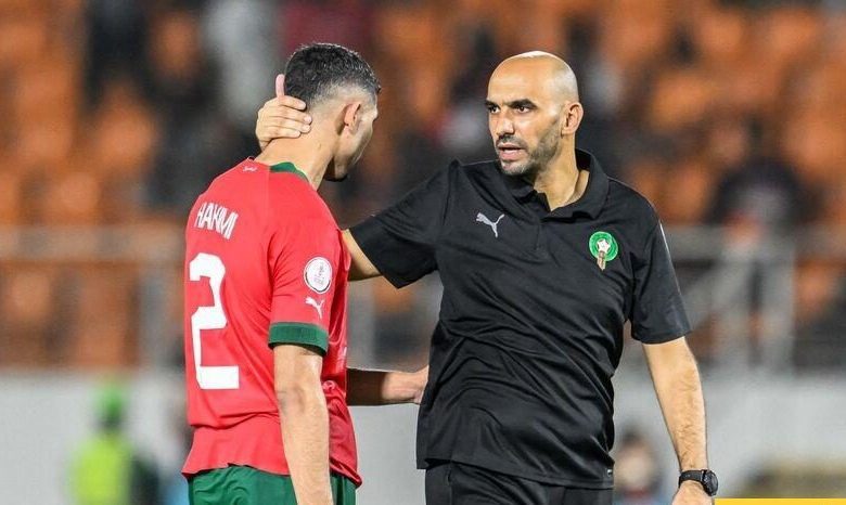 الركراكي متفائل بمشاركة حكيمي في كاس امم افريقيا