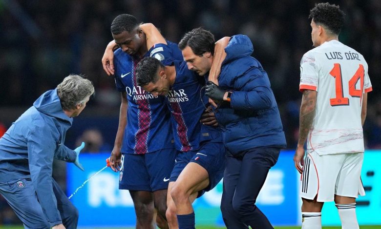 المباريات التي يغيب عنها أشرف حكيمي