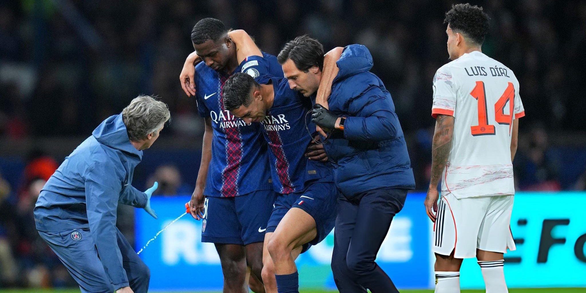 المباريات التي يغيب عنها أشرف حكيمي