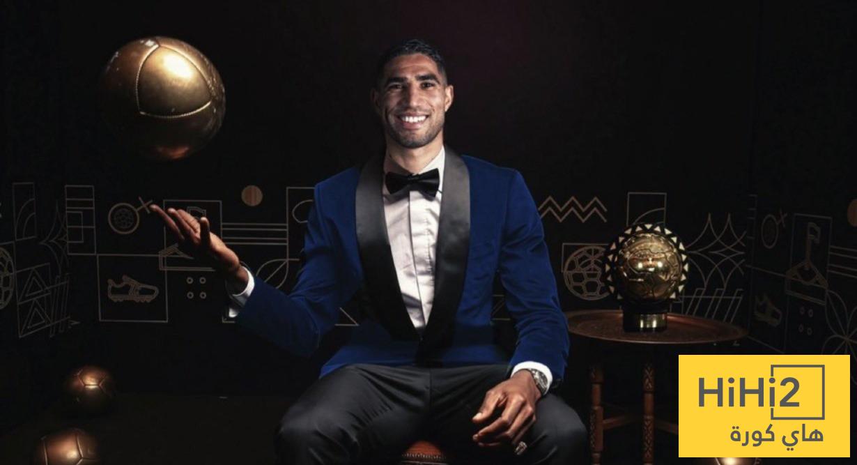 عاجل ورسميا: اشرف حكيمي افضل لاعب افريقي لعام 2025