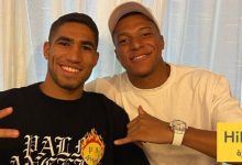 مبابي يهنئ اشرف حكيمي