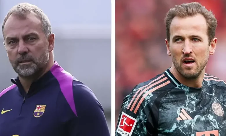 خطة هانسي فليك لإقناع هاري كين بالإنضمام لبرشلونة